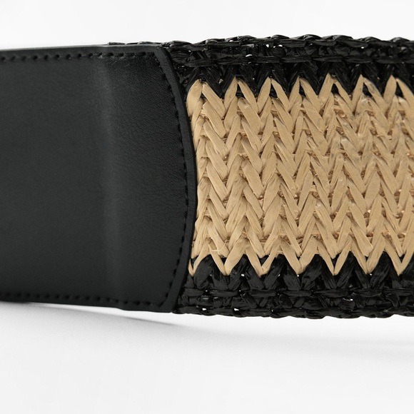 NWT Zara Accessories Woven Combination Belt Size 30 US - Picture 5 of 11